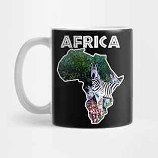 Africa Wildlife Continent Zebra Aloe Mug